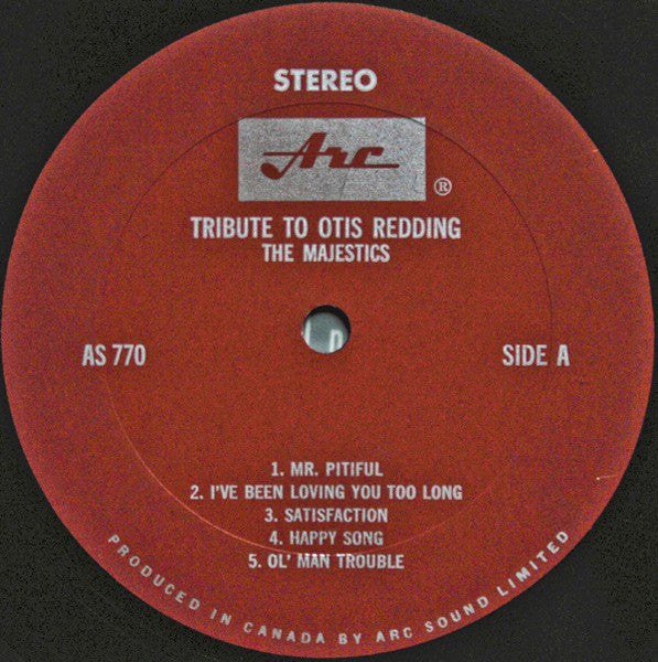 The Majestics – The Soul King Otis Redding - A Tribute (Used vinyl)