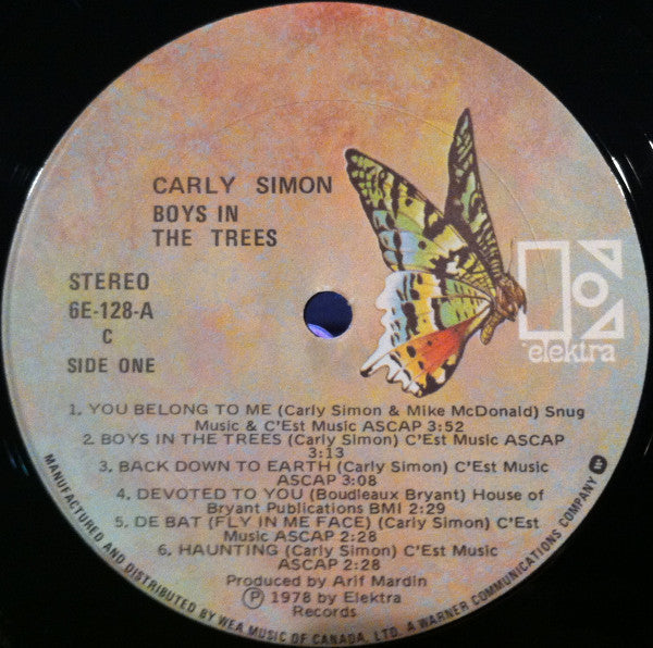 Carly Simon – Boys In The Trees (Used vinyl)