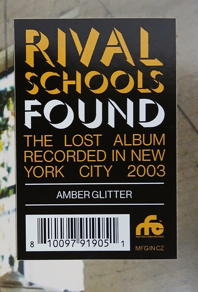RIVAL SCHOOLS - FOUND (Amber Glitter Vinyl)