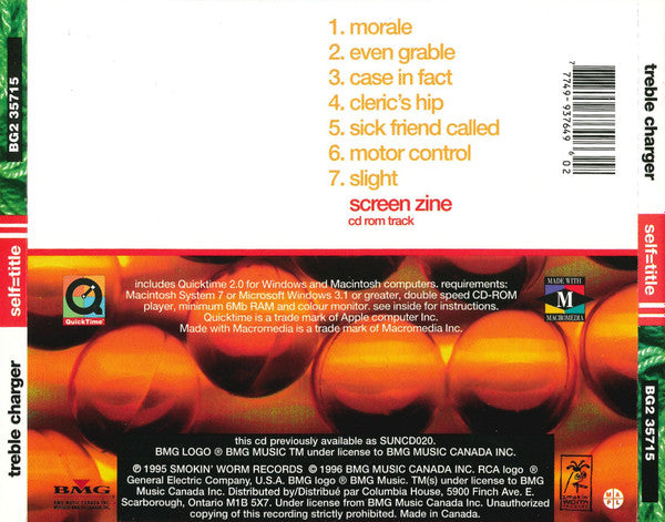 Treble Charger – Self=Title (Used CD)