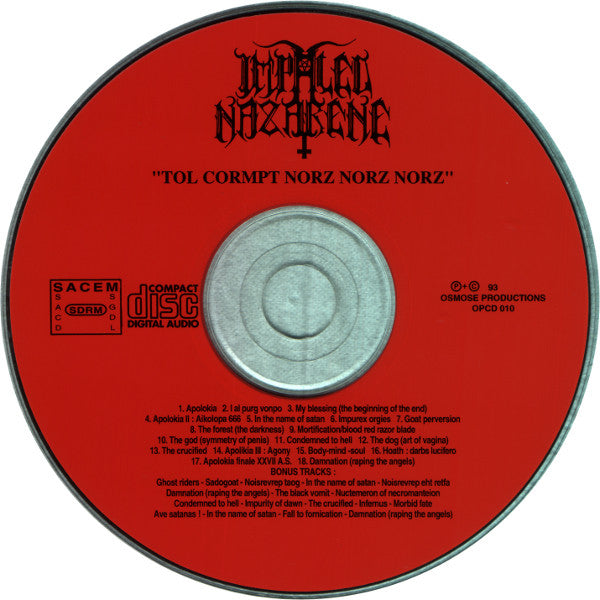 Impaled Nazarene – Tol Cormpt Norz Norz Norz... (Used CD)