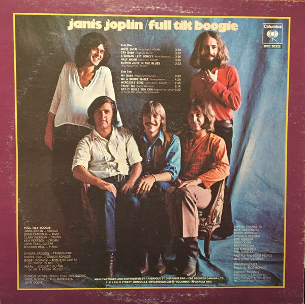 Janis Joplin – Pearl (Used vinyl)