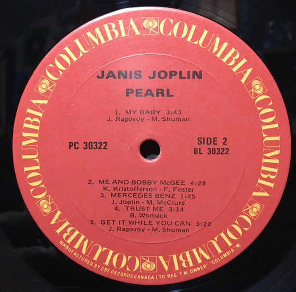 Janis Joplin – Pearl (Used vinyl)