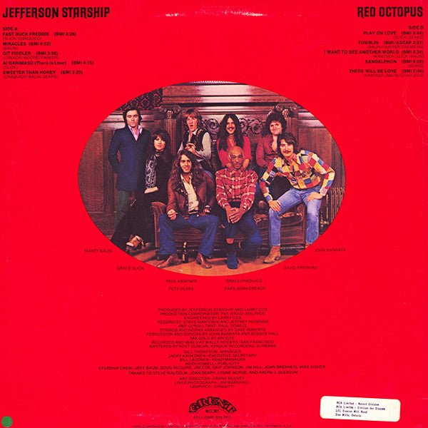 Jefferson Starship – Red Octopus (Used vinyl)