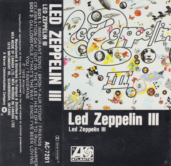Led Zeppelin – Led Zeppelin III (Used cassette)