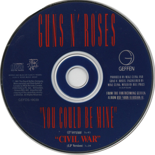 Guns N' Roses – You Could Be Mine (Used CD) (Terminator 2 soundtrack)