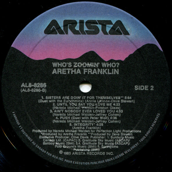 Aretha Franklin – Who's Zoomin' Who? (Used vinyl)