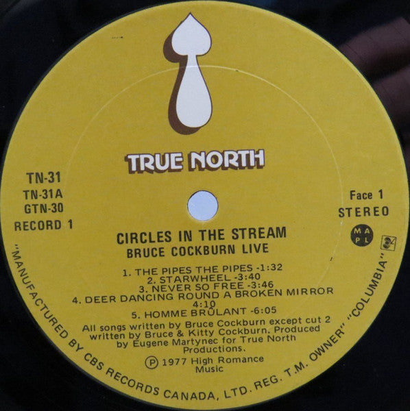 Bruce Cockburn – Circles In The Stream - Used vinyl