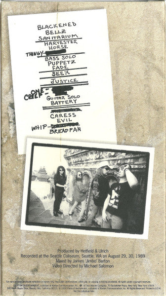 Metallica - Live shit binge & purge - Seattle (Used VHS)