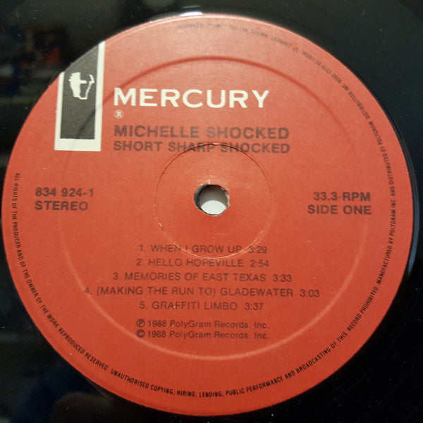 Michelle Shocked – Short Sharp Shocked (Used vinyl)