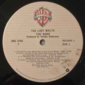 The Band – The Last Waltz (Use vinyl)