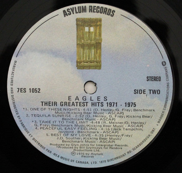 Eagles – Their Greatest Hits 1971-1975 (Used vinyl)