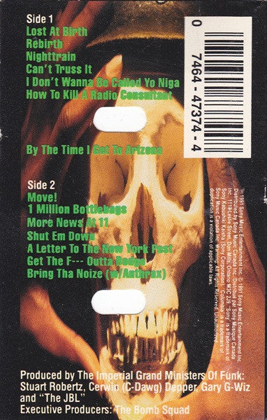 Public Enemy – Apocalypse 91... The Enemy Strikes Black (Used cassette)