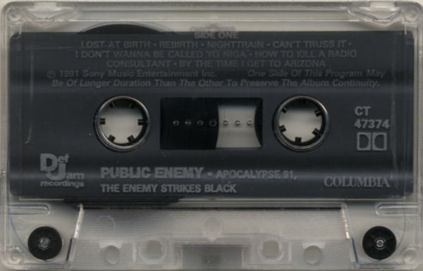 Public Enemy – Apocalypse 91... The Enemy Strikes Black (Used cassette)