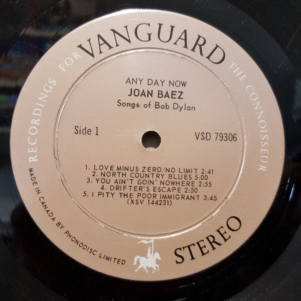 Joan Baez – Any Day Now (Used vinyl)