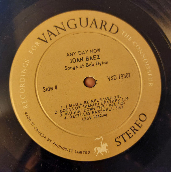 Joan Baez – Any Day Now (Used vinyl)