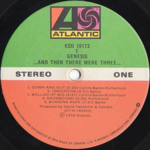 Genesis – ...And Then There Were Three... (Used vinyl)