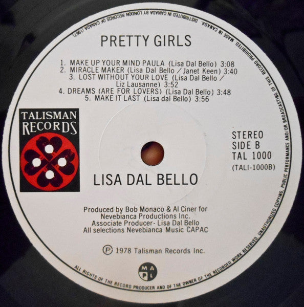 Lisa Dal Bello – Pretty Girls (Used vinyl)