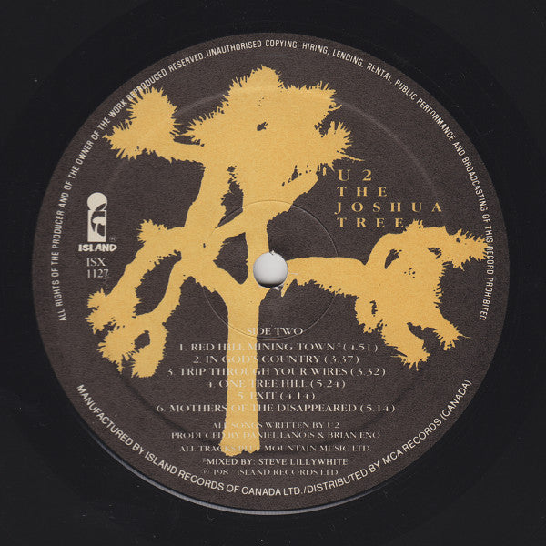 U2 - The Joshua Tree (Used vinyl)