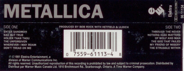 Metallica – Metallica (Used cassette)
