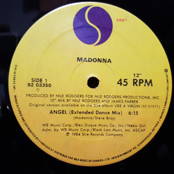 Madonna – Angel (Used vinyl)