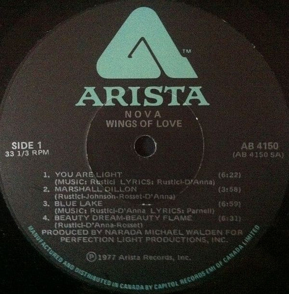 Nova – Wings Of Love (Used vinyl)