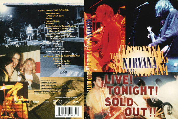 Nirvana – Live! Tonight! Sold Out!! (Used DVD)