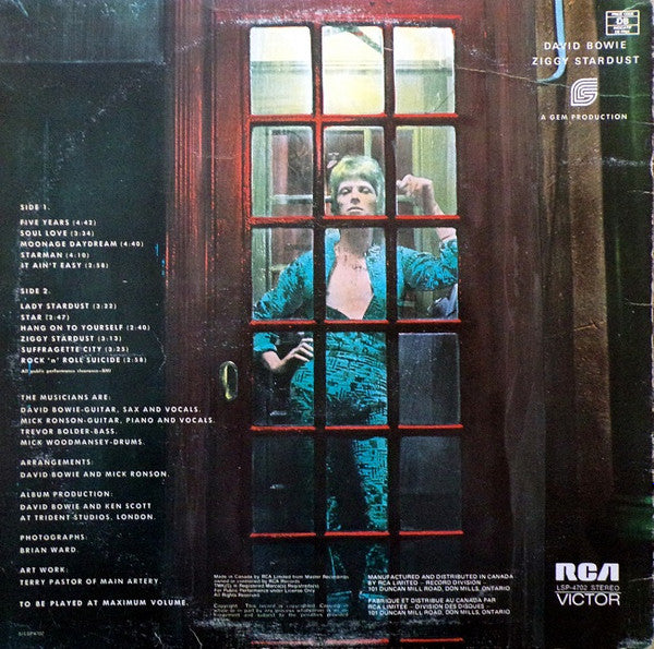 David Bowie – The Rise And Fall Of Ziggy Stardust And The Spiders From Mars (Used vinyl)