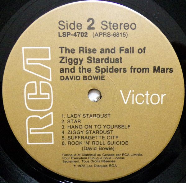 David Bowie – The Rise And Fall Of Ziggy Stardust And The Spiders From Mars (Used vinyl)