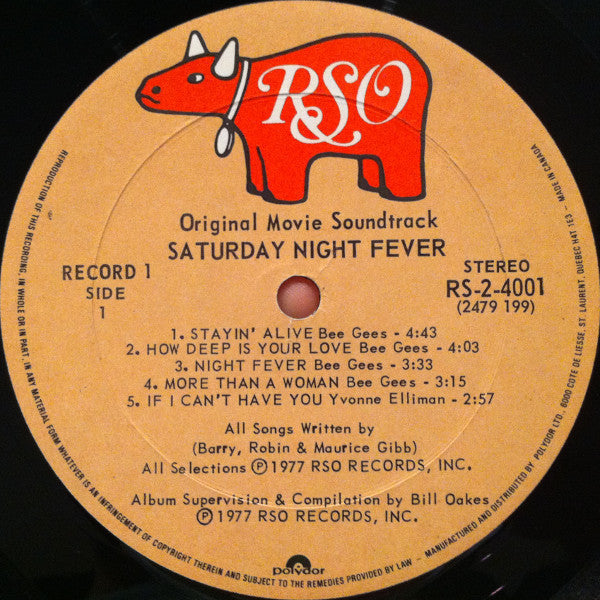 Various – Saturday Night Fever (The Original Movie Sound Track) (Used vinyl)