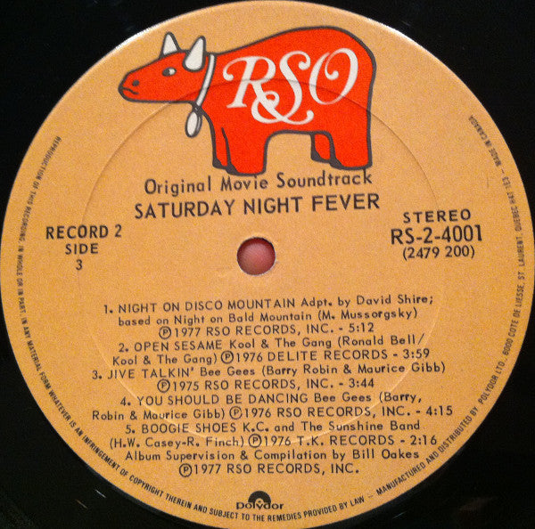 Various – Saturday Night Fever (The Original Movie Sound Track) (Used vinyl)