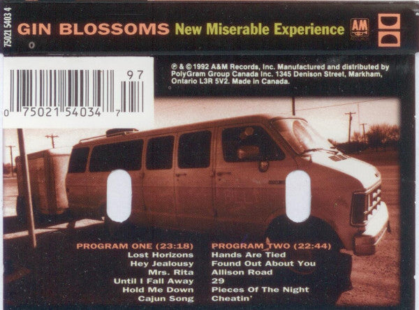 Gin Blossoms – New Miserable Experience - Used cassette