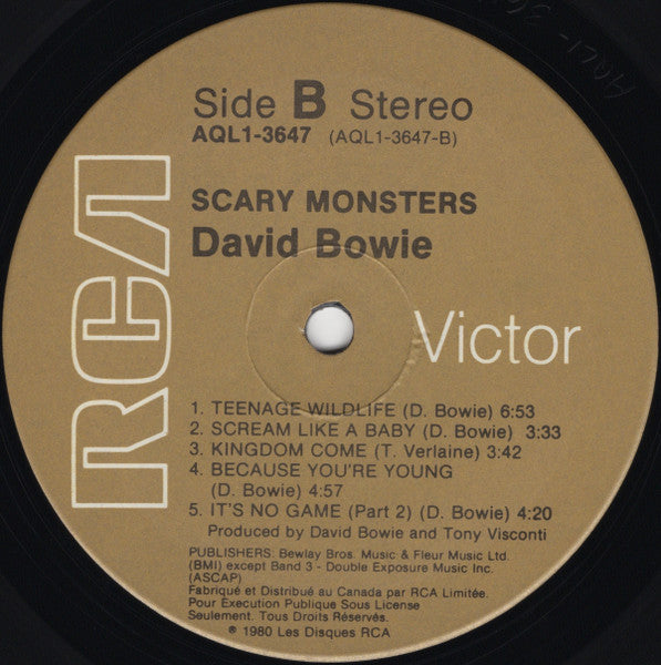 David Bowie – Scary Monsters (Used vinyl)
