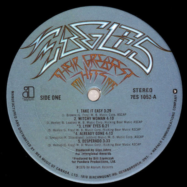 Eagles – Their Greatest Hits 1971-1975 (Used vinyl)