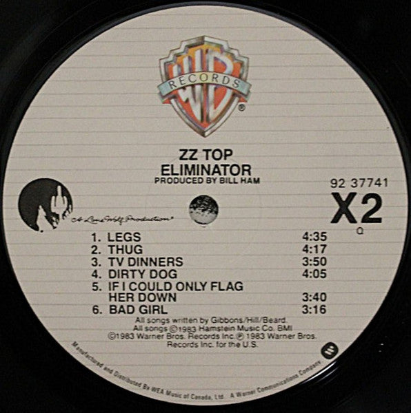ZZ Top – Eliminator (Used Vinyl)