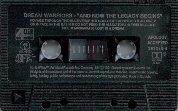 Dream Warriors – And Now The Legacy Begins (Used Cassette)