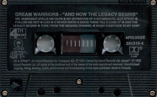 Dream Warriors – And Now The Legacy Begins (Used Cassette)