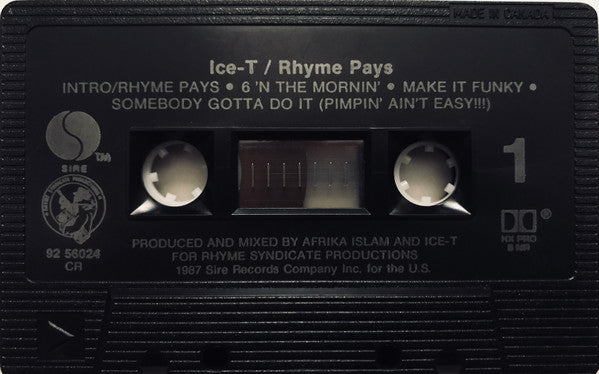 Ice-T – Rhyme Pays (Used cassette)