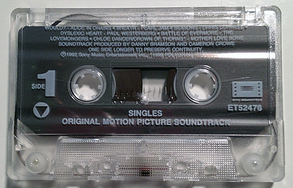Various – Singles - Original Motion Picture Soundtrack (Used cassette)