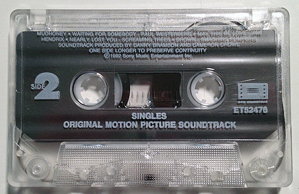 Various – Singles - Original Motion Picture Soundtrack (Used cassette)