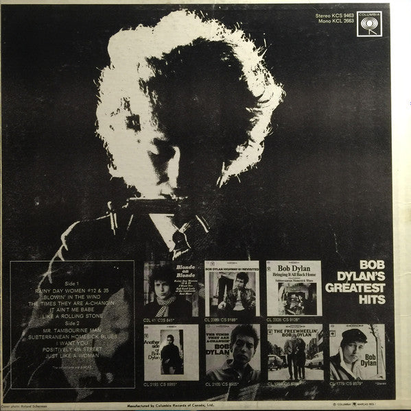 Bob Dylan – Bob Dylan's Greatest Hits (Used vinyl)