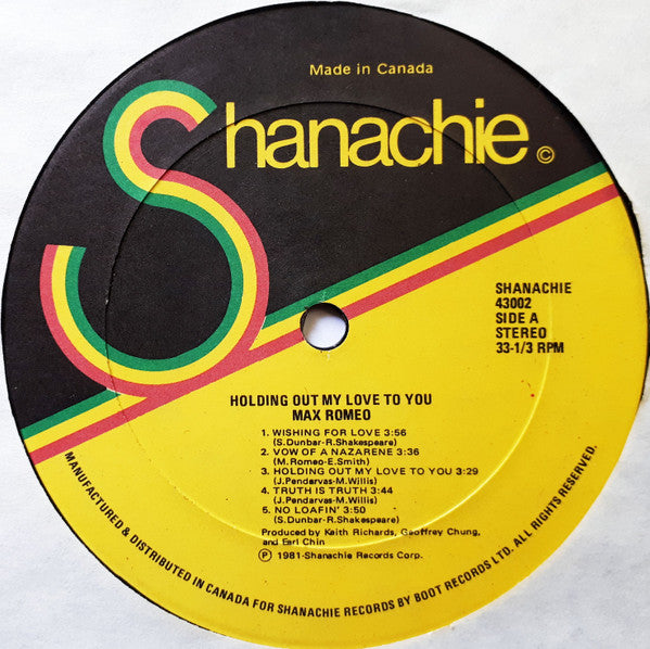 Max Romeo – Holding Out My Love To You (Used vinyl)