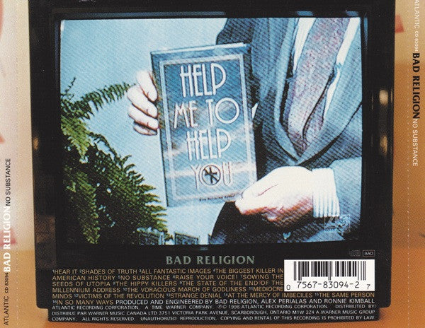 Bad Religion – No Substance (Used CD)