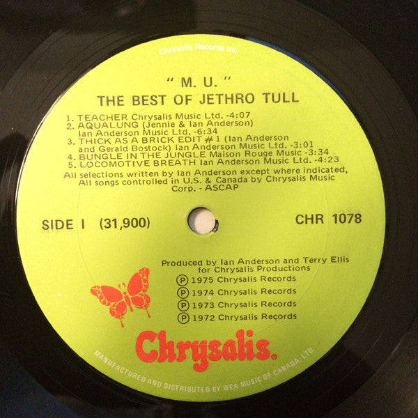 Jethro Tull – M.U. - The Best Of Jethro Tull (Used vinyl)