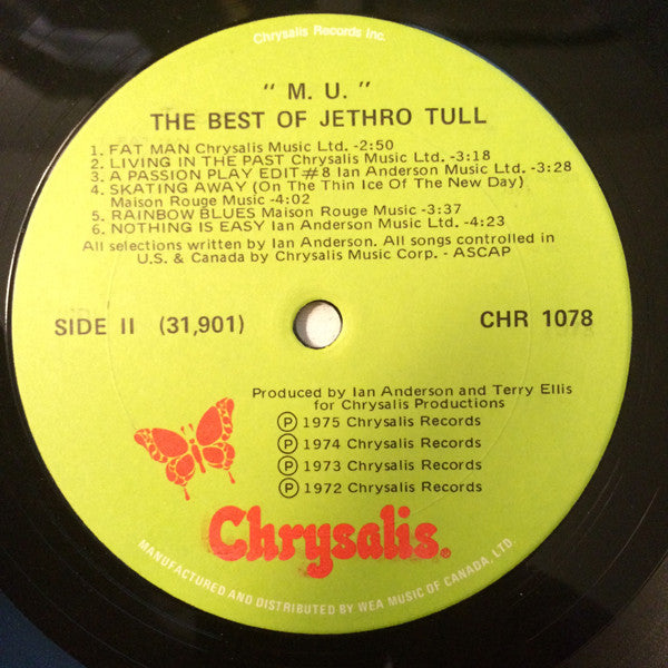 Jethro Tull – M.U. - The Best Of Jethro Tull (Used vinyl)