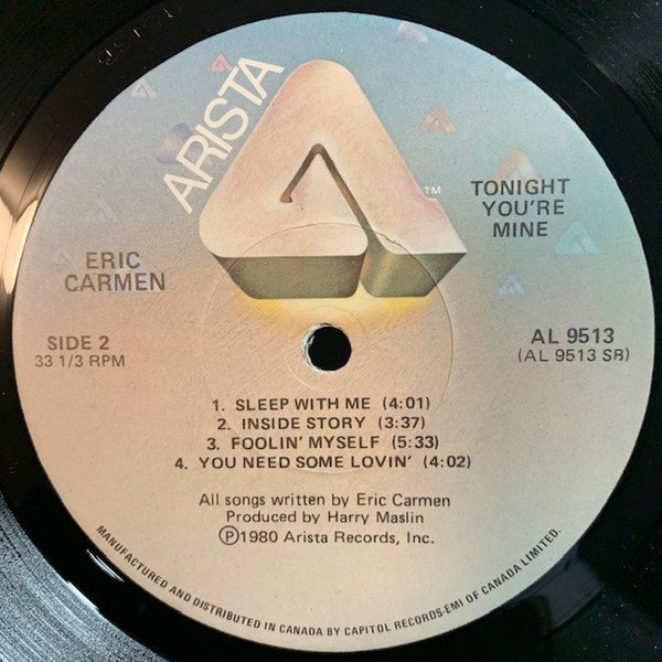 Eric Carmen – Tonight You're Mine (Used vinyl)