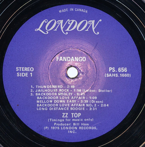 ZZ Top – Fandango! (Used vinyl)