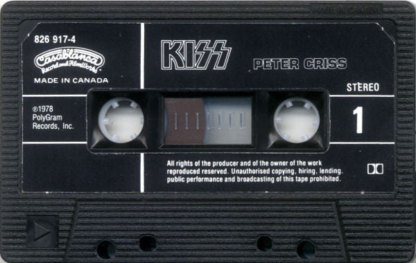 Kiss, Peter Criss – Peter Criss (Used cassette)