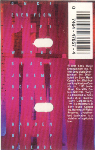 Pearl Jam – Ten (Used cassette)