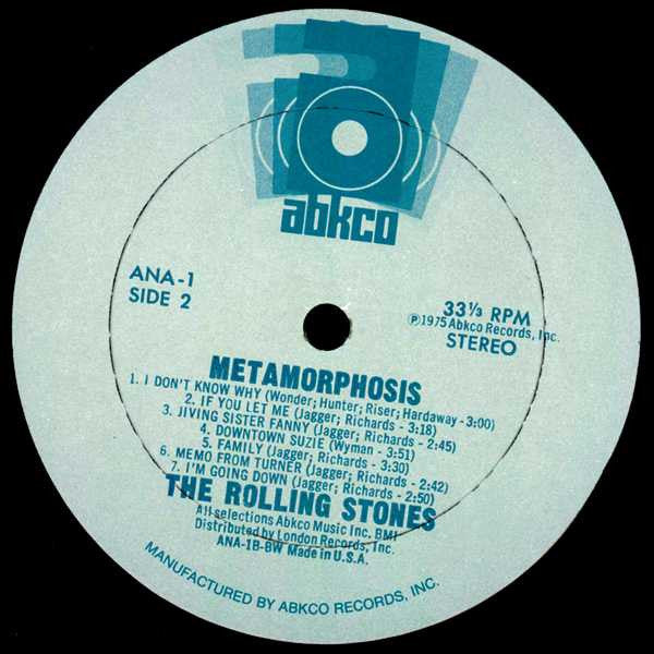 The Rolling Stones – Metamorphosis (Used vinyl)